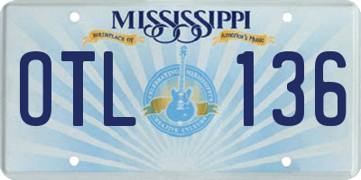 MS license plate OTL136