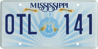 MS license plate OTL141
