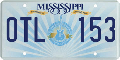 MS license plate OTL153