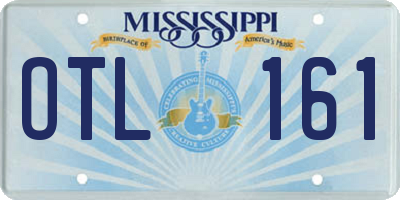 MS license plate OTL161