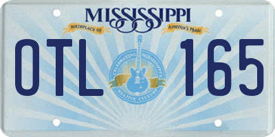 MS license plate OTL165