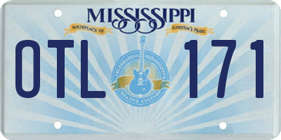 MS license plate OTL171