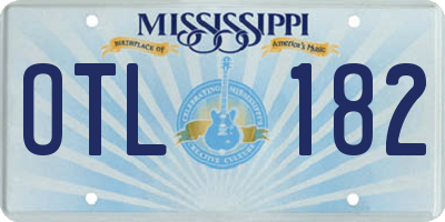 MS license plate OTL182