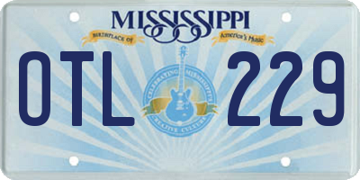 MS license plate OTL229