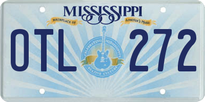 MS license plate OTL272