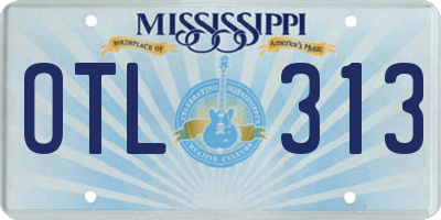 MS license plate OTL313