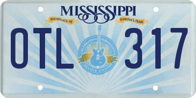 MS license plate OTL317
