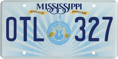 MS license plate OTL327