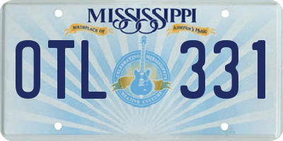 MS license plate OTL331