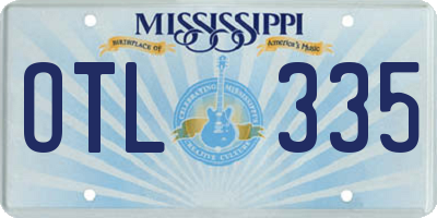MS license plate OTL335