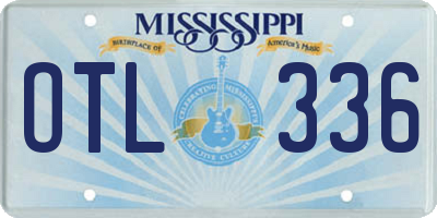 MS license plate OTL336