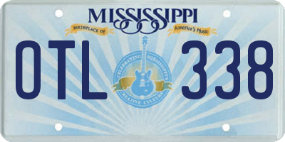 MS license plate OTL338