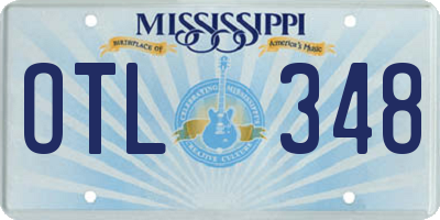 MS license plate OTL348