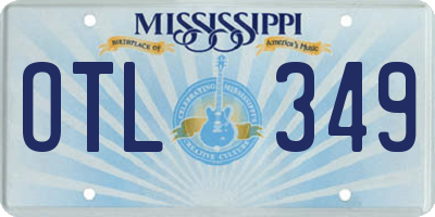 MS license plate OTL349