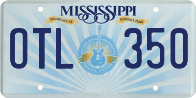 MS license plate OTL350