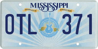 MS license plate OTL371