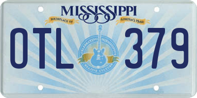 MS license plate OTL379