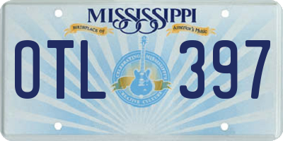 MS license plate OTL397