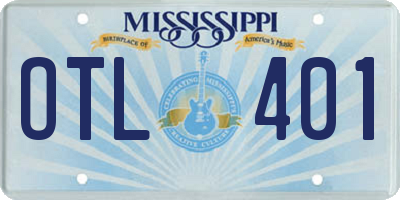 MS license plate OTL401