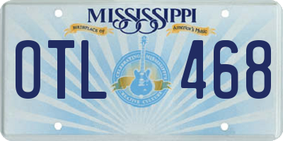 MS license plate OTL468
