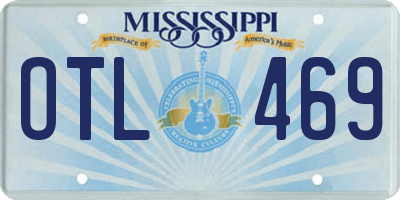 MS license plate OTL469