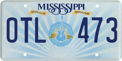 MS license plate OTL473