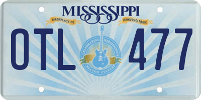 MS license plate OTL477