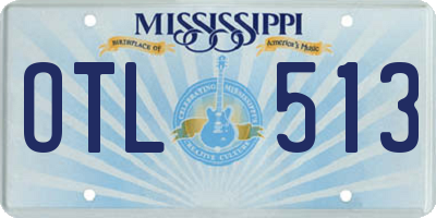 MS license plate OTL513