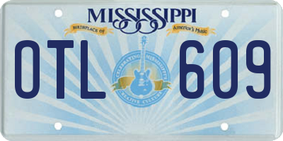 MS license plate OTL609
