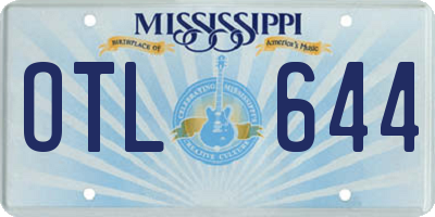 MS license plate OTL644