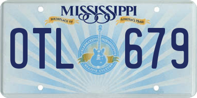 MS license plate OTL679