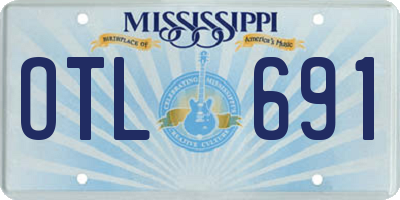 MS license plate OTL691