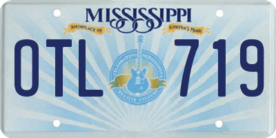 MS license plate OTL719