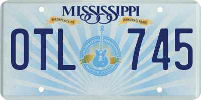 MS license plate OTL745