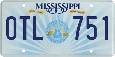 MS license plate OTL751