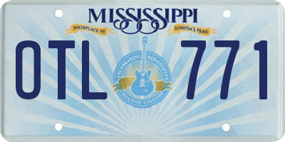 MS license plate OTL771