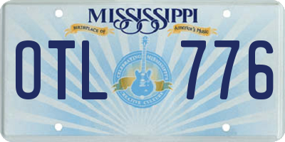 MS license plate OTL776