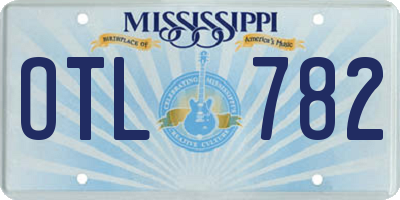 MS license plate OTL782