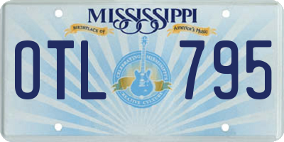 MS license plate OTL795