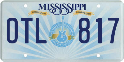 MS license plate OTL817