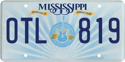 MS license plate OTL819