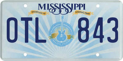 MS license plate OTL843