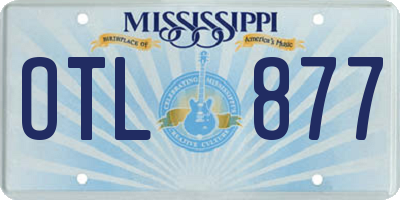 MS license plate OTL877