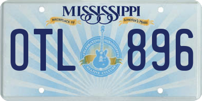 MS license plate OTL896