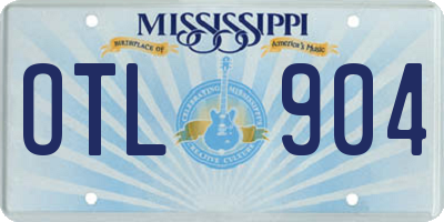 MS license plate OTL904