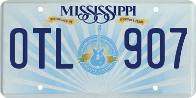 MS license plate OTL907