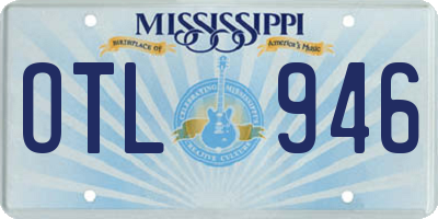 MS license plate OTL946