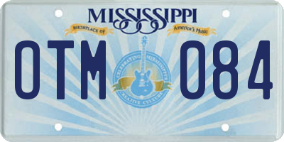 MS license plate OTM084