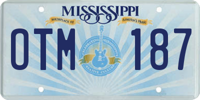 MS license plate OTM187