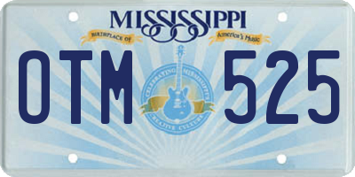 MS license plate OTM525